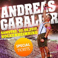 Andreas Gabalier - Live-Hockenheimring: VOLKS-ROCK'N'ROLL SHOW UNLIMITED (02.09.2017) - Special Tickets